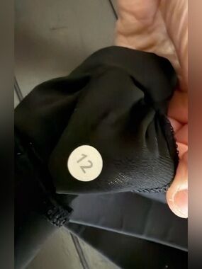 Lululemon sports bra size 12 black